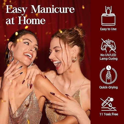 AZUREBEAUTY Color Changing Dip Powder Nail Kit Starter Fall Winter Glitter Pink Blue Purple Orange Mood Temperature Change Dipping Powder Liquid Set with Base Top Coat Activator for Home Manicure Gift