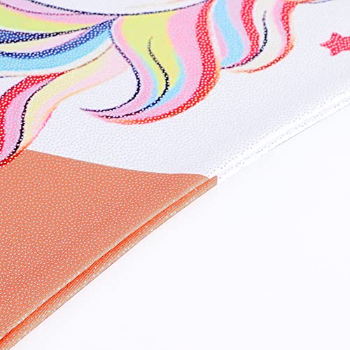 Belovance Dance Leotards for Girls Gymnastics 4t 5t Toddler Baby Girl Child Athletic Sleeveless Gymnastic Biketard Unicorn (Orange Unicorn,4-5 Years)