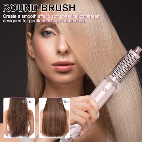 5 in 1 Hair Dryer Brush Set, Multi Ionic Air Styler Set, 800W Auto Wrap Air Hair Styler Without Heat Damage, Curl, Volumize and Straighten