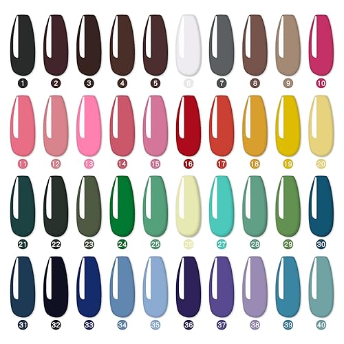 Gel palette Painting gel for nail art 40colors individual squares UV LED Gel for Nail Art DIY