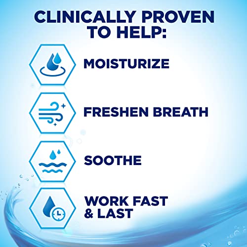biotène Oral Rinse Mouthwash for Dry Mouth, Breath Freshener and Dry Mouth Treatment, Fresh Mint - 33.8 fl oz