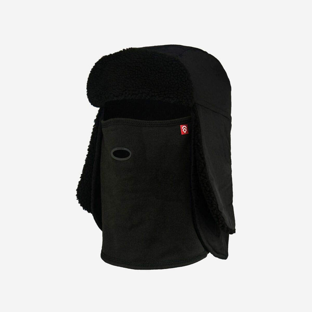 Airhole Tech Hat Trapper 3 Layer Balaclavas Headwear, Black, Small/Medium
