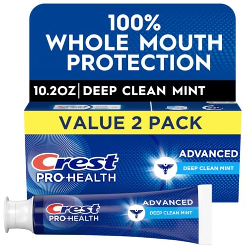 Crest Pro-Health Advanced Deep Clean Mint Toothpaste, 2 Count (Pack of 1)