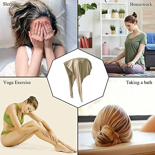 Belsen Satin Bonnet Silk Bonnet Sleep Cap Satin Lined Slouchy Beanie Night Sleeping Hat - Adjustable for Curly Hair