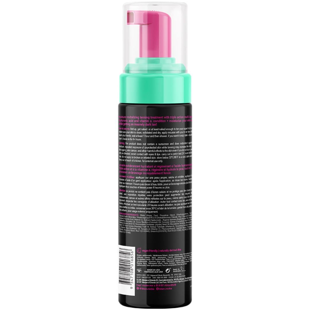 Dark Self Tanner Mousse | 1-Hour Express Bronzing Foam for Face & Body