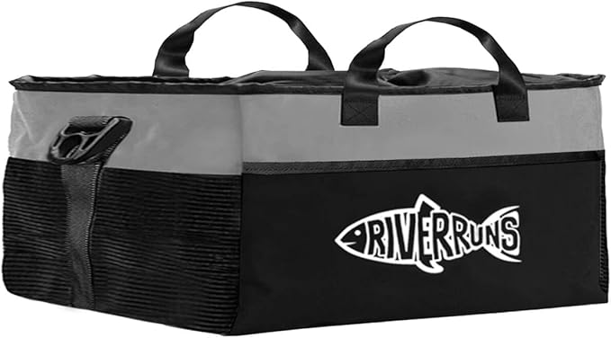 Riverruns Fishing Hunting Wader Bag with Vented Mesh, Waders Boots Bag, Fly Fishing Backpack for Fishing, Hiking, Camping