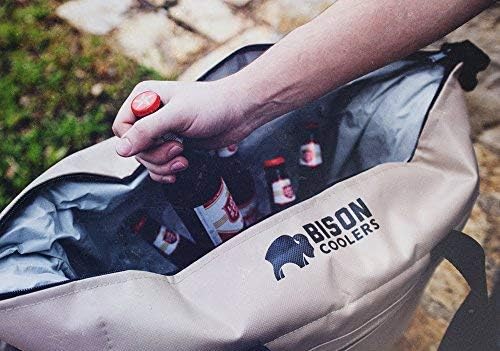 Bison Coolers Softpak Series, Made in USA, Soft Cooler Bag Insulated Leak Proof for Beach, Travel, Camping, Picnic, Car, Trips, 24+ Hour Ice Retention