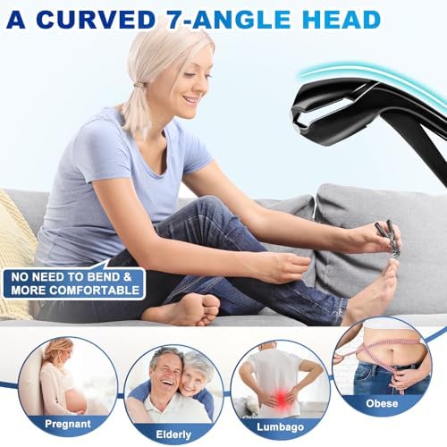 Toenail Clippers for Seniors Thick Toenails, Wide Jaw Toe Nail Clippers and Angled Head Toenail Clippers for Thick Toenails, Professional German Nail Clippers for Men Novelty Gifts, Women&Pregnant