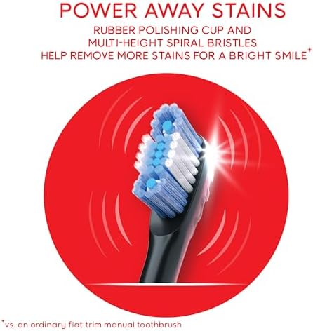 Colgate 360 Optic White Pro-Series Battery Black Toothbrush
