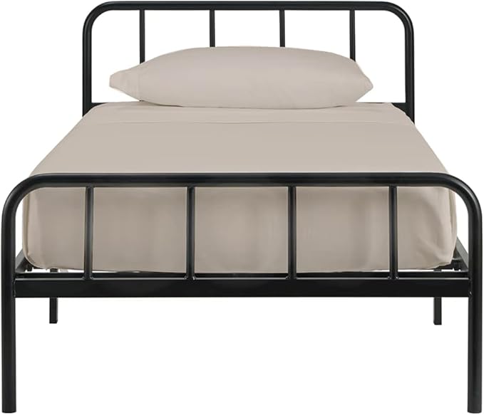 4-PC Fitted Sheet 30x80, 100% Cotton - Perfect for Narrow Twin/RV Bunk/Camping Cot/Guest Bed, Fits Up to 4-8" Deep Mattress - Beige Solid