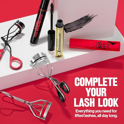Revlon Extra Curl Lash Curler, Gives an All Day Dramatic Eyelash Look, with Non-Slip Finger Grips, Easy to Use, 1 Count
