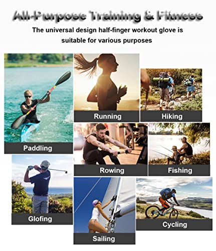 Fingerless Gloves Bicycle Gloves, Tactical Gloves Airsoft Gloves Training Gloves Fishing Gloves, Biking Gloves Men & Women (Black, Small)