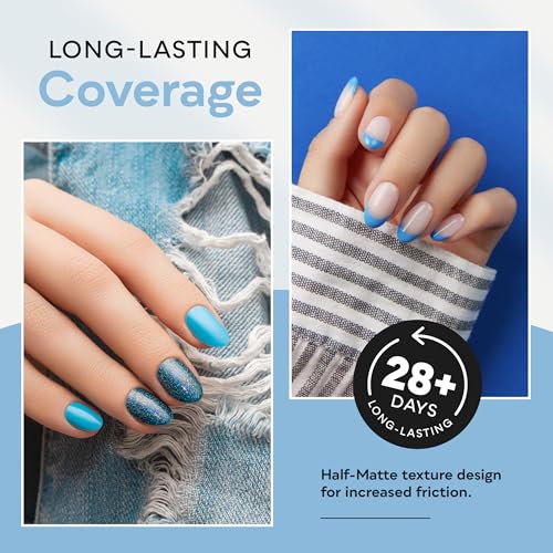 SUNUV Short Almond Nail Tips 600 PCS Pre-shaped Full Cover Fake Nails Acrylic Press On Nails for Salon and DIY at Home