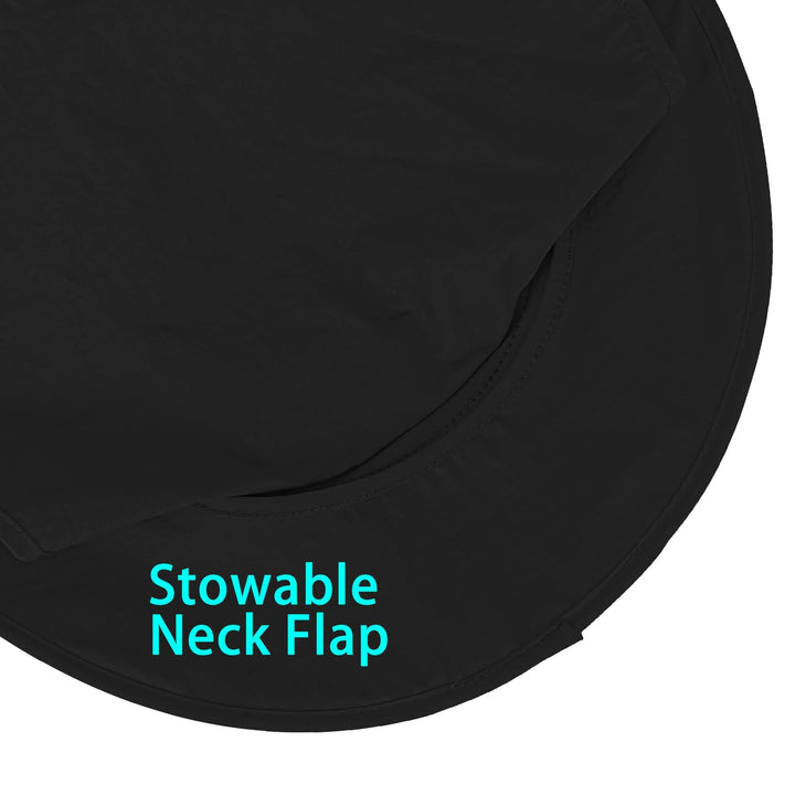 Sun Hats for Men Women Fishing Hat UPF 50+ Breathable Wide Brim Bucket Hats Summer UV Protection Safari Hat with Neck Flap Black