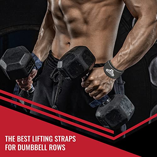 Bear Grips Lifting Straps Gym, Wrist Straps for Weightlifting, Gym Straps, Weightlifting Straps, Deadlift Straps, Weight Lifting Straps for Men, Weight Straps Lifting Women, 2 Lifting Strap | Blue