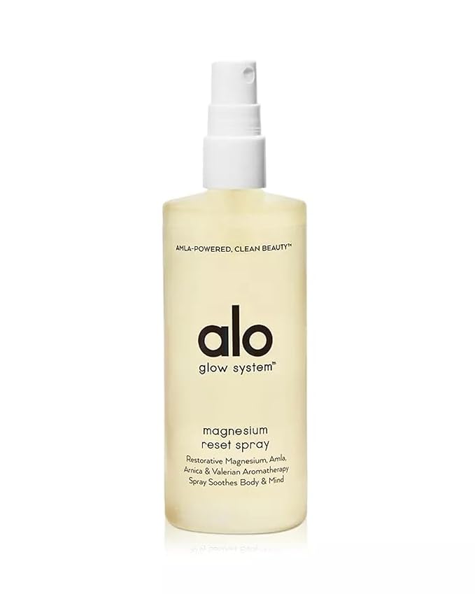 Alo Reset Magnesium Body Spray For Sleep & Natural Stress Relief – Calming Blend with Magnesium, Valerian Root, Arnica & Essential Oils – Made in USA - 3.2 oz