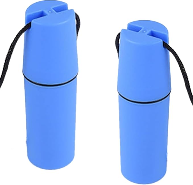 2 Pcs Diving Dry Box Waterproof Float Diving Bottle Holder Storage Boxes with Lanyard Float Diving Kayak Boat Canoe Swimming Accessories for Kayak Boat Canoe Swimming, Blue