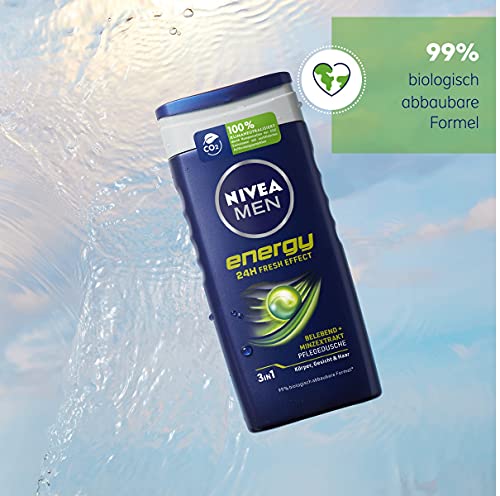 NIVEA Men Energy Shower Gel, 250 ml