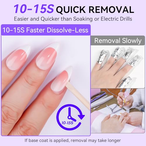 Makartt Nail Glue and Remover Kit: Super Strong Solid Gel for Press on Tips, 30ml Glues Remover for Easy Polish Removal, Nails Art Supplies for Salon and Home Use