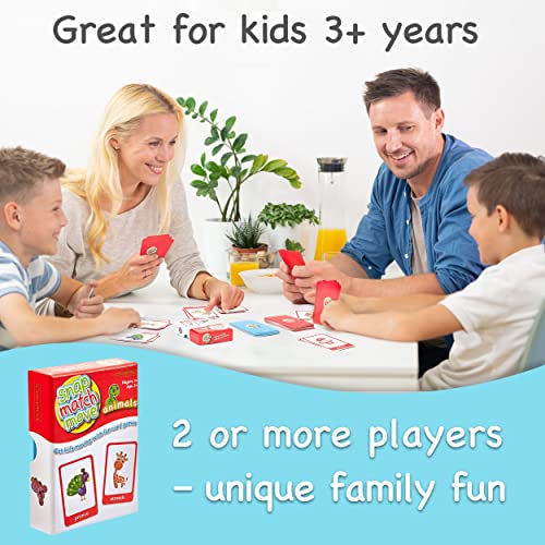 Animal Cards for Kids, All Animal Games Action Cards, Fun Exercise Games for Kids Animal Cards, Exercise Cards for Kids & Gross Motor Games for Kids, Preschool Card Games & Animal Cards for Toddlers