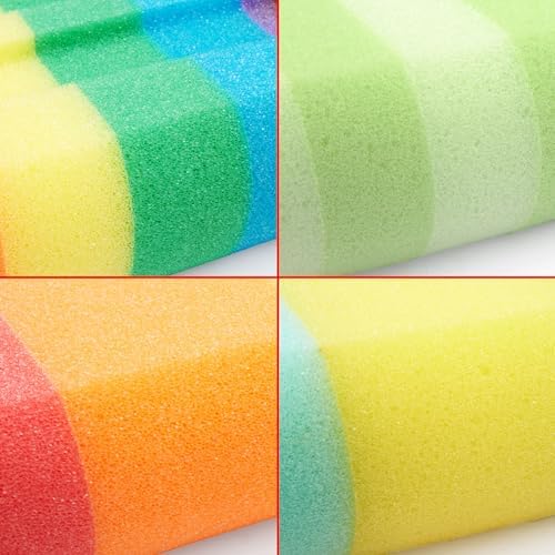 4-Piece Bath Sponge Set - Popsicle Soap Sponge for Kids and Adults - Hygienic & Durable Shower Loofahs - Colorful Bath Sponges with Gift Box
