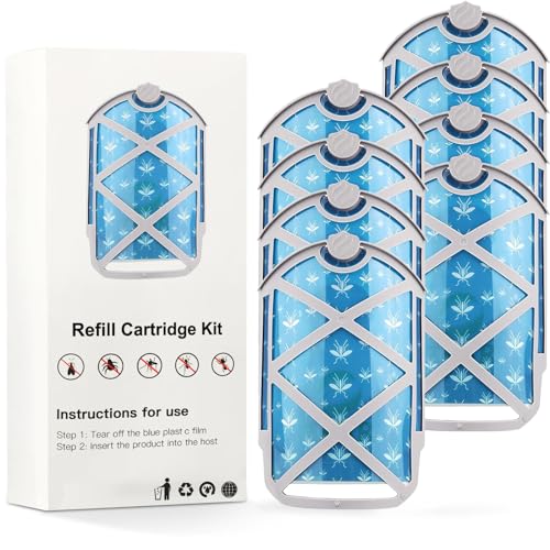 8 Pcs Refill Cartridges Replacement, Compatible with ZEVO Plug-in Light M364, Refill Cartridge Kit 100% Fit