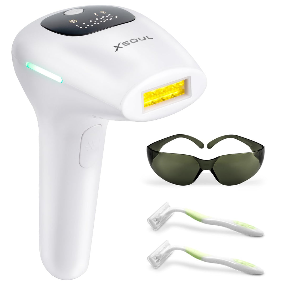 Xsoul At-Home Ipl Hair Removal For Women And Men Permanent Hair Removal 999,999 Flashes Painless Hair Remover On Armpits Back Le