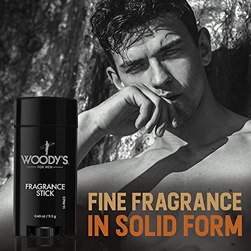 Woody's Fragrance Stick, Solid Perfume for Men, 0.5 Ounce, 2-Pack