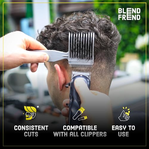 Blend Frend Hair Clipper Comb, Grade 1 (3mm), At-home Users, novice barbers, U.K Made, Compatible with all Clipper Brands, Blending Comb - Original