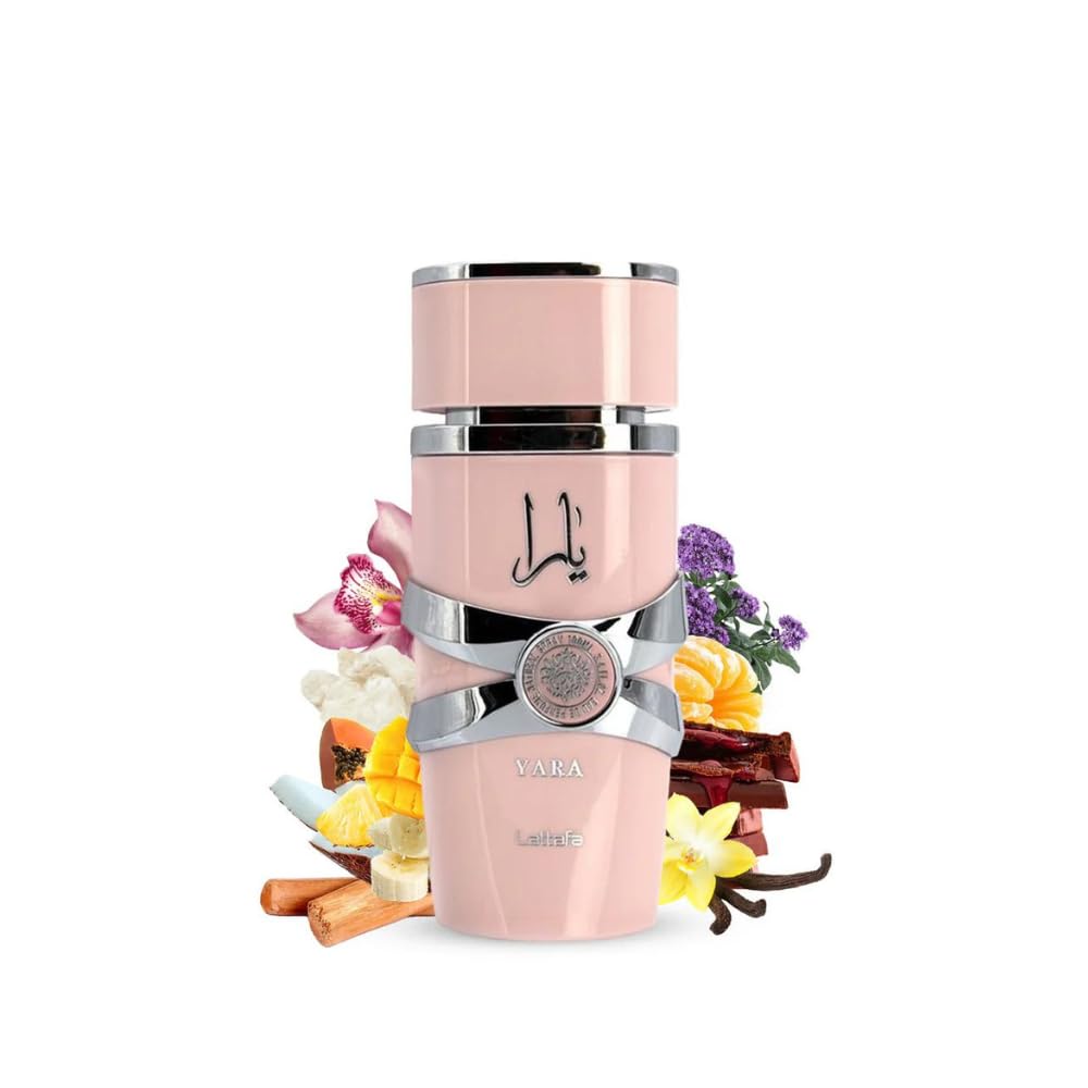 Lattafa Yara 5th Anniversary Eau de Parfum Gift Set | Floral & Fruity | 2 x 3.4 Oz