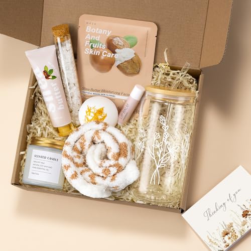 Self Care Gifts for Women Get Well Soon Gifts Care Package, Thinking of You Gift for Women Relaxing Spa Feel Better Gift, Mental Health Stress Relief Box Mothers Day Ideas for Mom Her Sister Friends