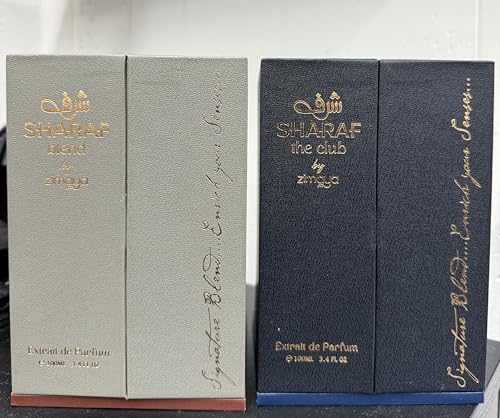 Sharaf Blend & Sharaf The Club - Extrait De Parfum Spray 100ML (3.4OZ), Long Lasting, Signature Blend - Enrich Your Senses.