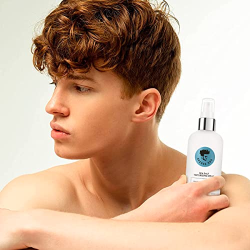 Avenue Man Sea Salt Spray for Men - Texturizing & Thickening Sea Salt Hair Spray for Men with Kelp and Brown Seaweed Extract - Paraben, Sulfate-Free - Add Volume and Texture Beach Hairspray 6.76 Oz