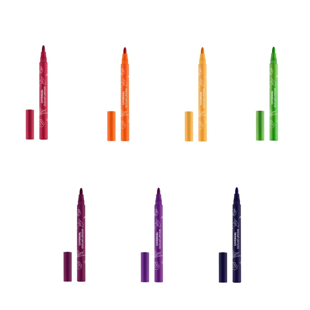 Covergirl Outlast Lipstain | Halloween Limited Edition 7-Piece Set