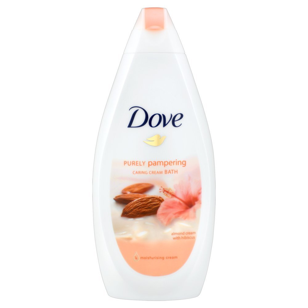 Dove Purely Pampering Cream Body Wash With Hibiscus 500Ml, White, Almond, 16.9 Fl Oz