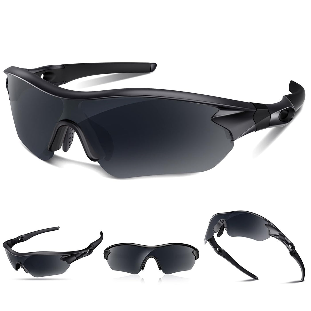 Polarized Sports Sunglasses for Men Women Youth Baseball Running Fishing Tennis Golf Cycling Driving Motor TAC UV400 TR90