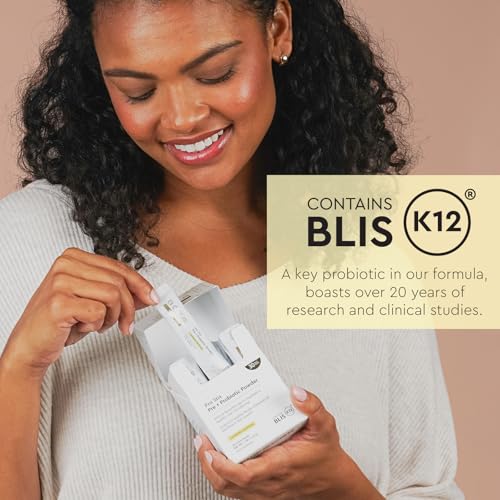 Boka Pro Stix Oral Probiotics for Mouth Bad Breath - 30ct Dental Probiotics Powder, Oral Health Pre + Probiotics for Teeth and Gums, BLIS K12 Oral Probiotic for Healthy Gum Health, Lemonade Lavender