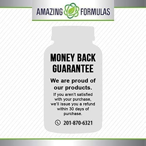 Amazing Formulas Berberine Turmeric & Bioperine 800mg Per Serving 60 Veggie Capsules Supplement | Non GMO | Gluten Free | Made in USA | Ideal for Vegetarians