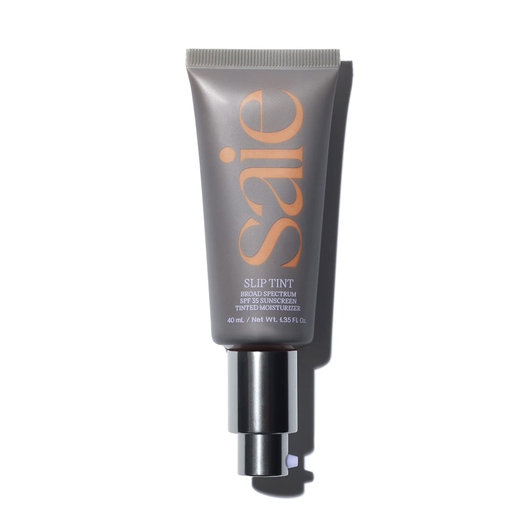 Saie Slip Tint SPF 35 Tinted Moisturizer - Light Coverage Moisturizer + Broad Spectrum Zinc Oxide Sunscreen with Hydrating Hyaluronic Acid - Shade Six (1.35 oz)
