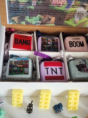 Bath Bombs for Kids with New Popular Toys Inside - BANG - BOOM - TNT - MADE in USA, Natural Ingredients (6 Count) Pack of 1