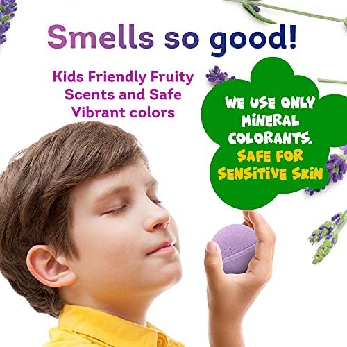 Made in USA Bath Bombs for Kids Surprise Toys Inside SEA Animals - 36 Ocean Toys Like Shark or Jellyfish | Natural Safe Bath Bombs Gift Set for Girls & Boys - Multicolored Organic Bubble Bath