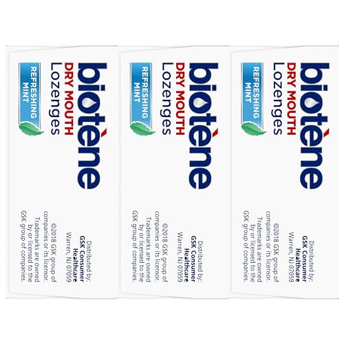 biotène Dry Mouth Lozenges for Dry Mouth and Fresh Breath, Dry Mouth Relief and Breath Freshener, Refreshing Mint - 27 Count (Pack of 3)