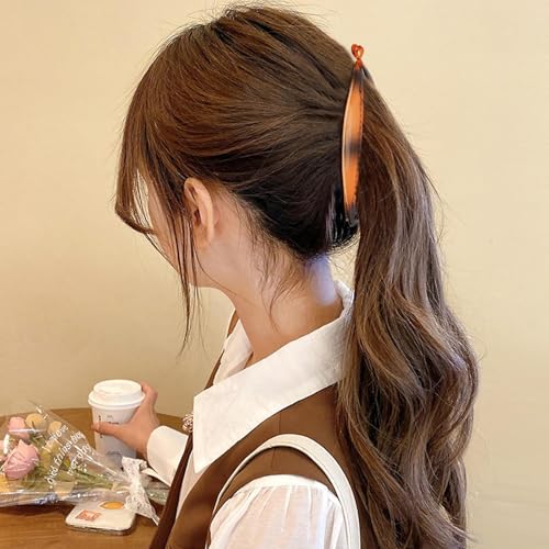 18pcs Banana Clip Hair Clips, Hapdoo Banana Clips for Women Girls Volumizing Ponytail Hair Claw Clip Styling Accessories, 6 Styles