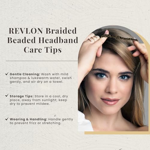 REVLON Hair Jeweled Braidband Ready to Wear (Black)
