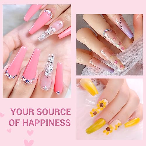 SAVILAND Acrylic Nail Kit – Nails Kit Acrylic Set with Nail Drill Brushes Gel Polish Clear Nails Tips Nail Art Tools Nail Stuff for Starters DIY Christmas Gift