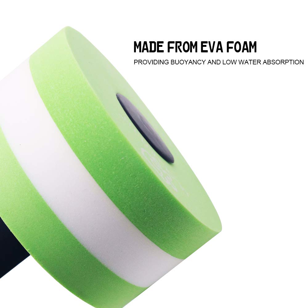 KLOLKUTTA Aquatic Dumbells, 2PCS Water Aerobic Exercise Foam Dumbbell Pool Resistance,Water Aqua Fitness Barbells Hand Bar Exercises Equipment for Weight Loss