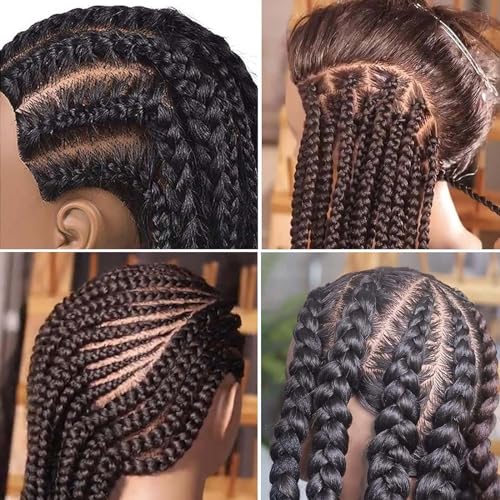 16" Mannequin Head Human Hair with 100% Real Hair Cosmetology Mannequin Doll Head for Hairdresser Practice Braiding Hairstyling with Free Table Clamp Stand (16 Inch)