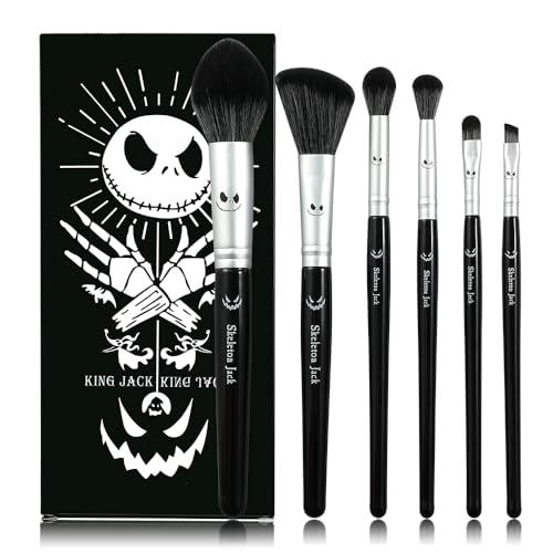 6 PCS The nightmare before Christmas Gifts with Box The nightmare before Christmas Makeup Brushes Eyeshadow Brushes Halloween Make Up Kit
