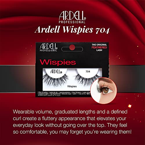 Ardell Wispies 704 False Lashes, 1 pair