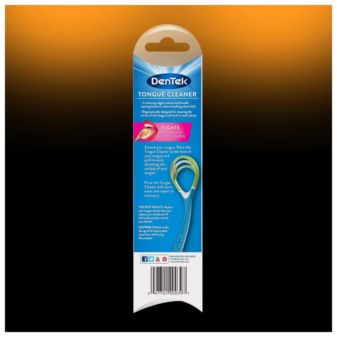 DenTek Comfort Clean Tongue Cleaner, Fresh Mint 1 ea - Packaging May Vary